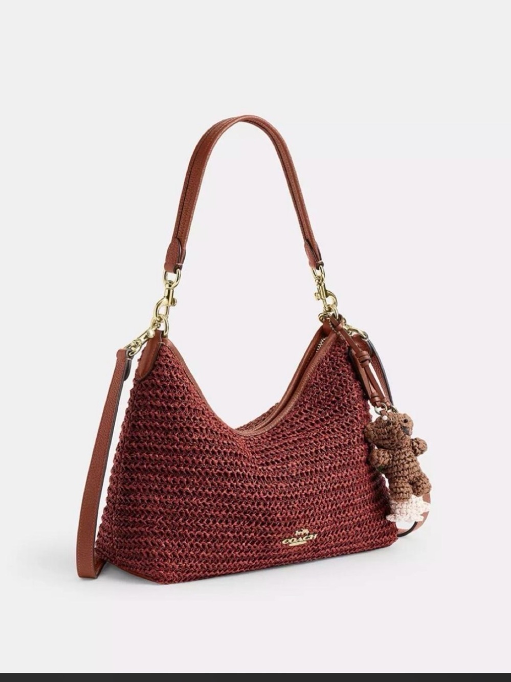 NWT Coach Laurel
Shoulder Bag With Charms CES23
Straw/Gold/Russet - Picture 3 of 9